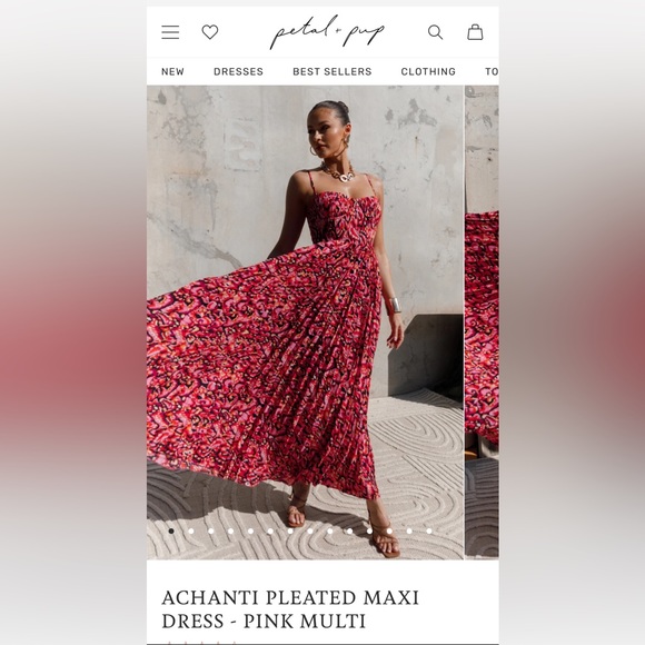 NWT Petal and Pup Pleated Multi Colored Dress - Picture 1 of 4